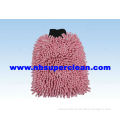Coral shaped microfiber wash glove chenille pile car wash glove